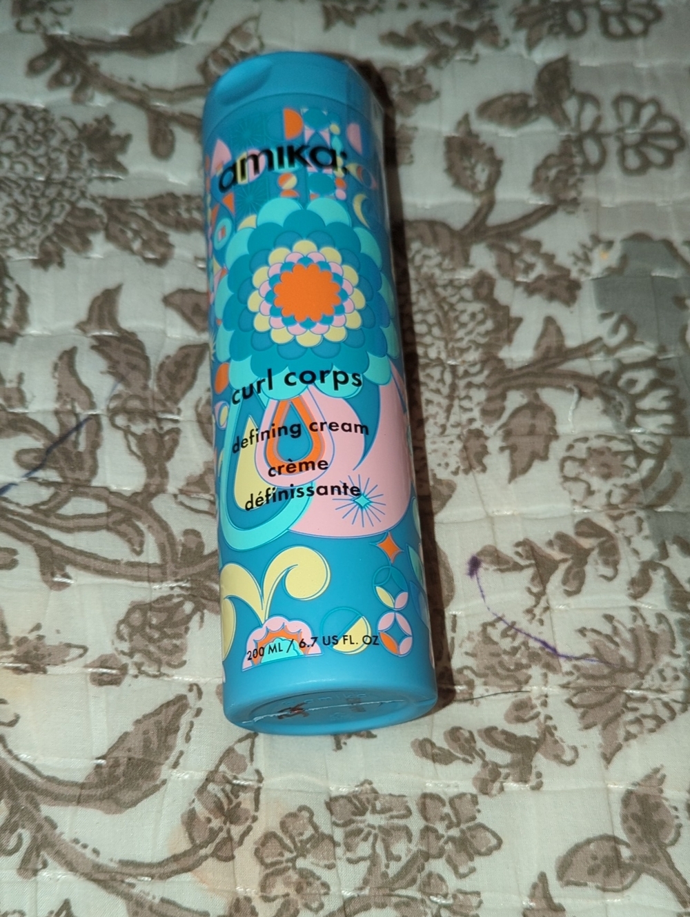 amika Curl Corps Defining Cream — Turquoise Floral Bottle